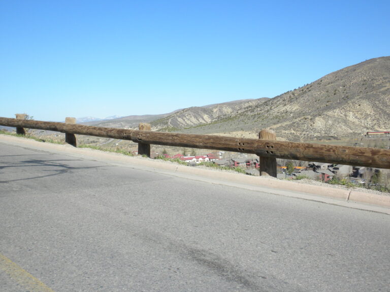 Steel Backed Round Log Rail