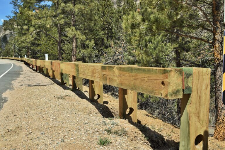 Steel Backed Timber Rail in Rocky Mountain National Park