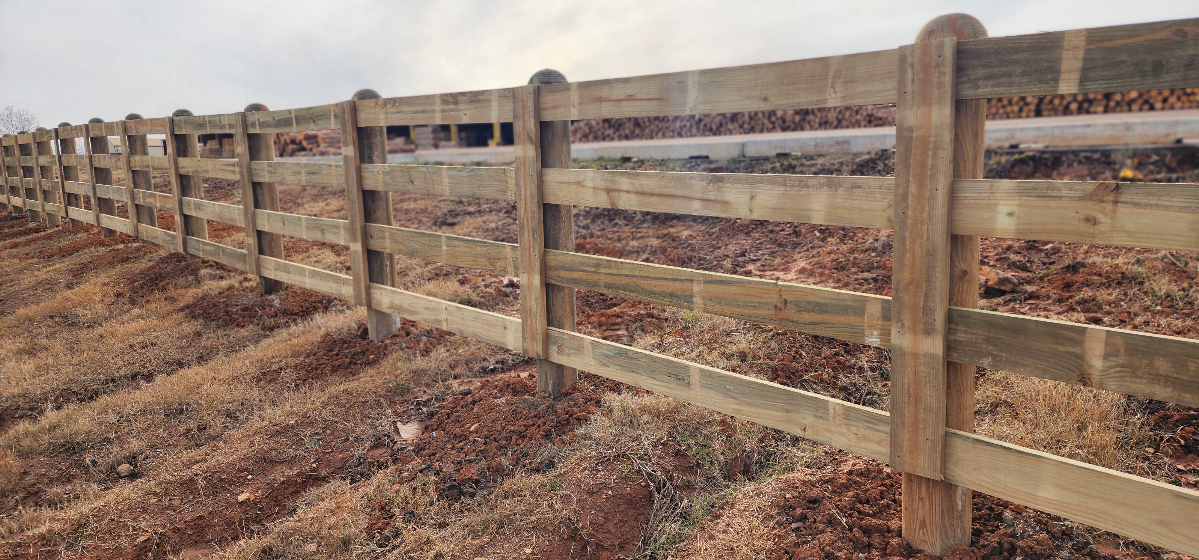 Round Faced Fence Posts